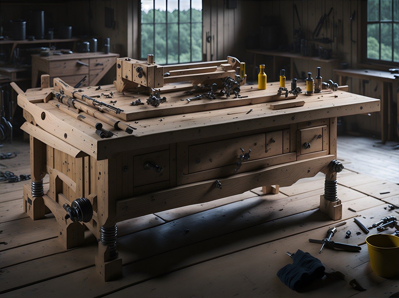 ai generated, woodwork, woodworking-8228368.jpg